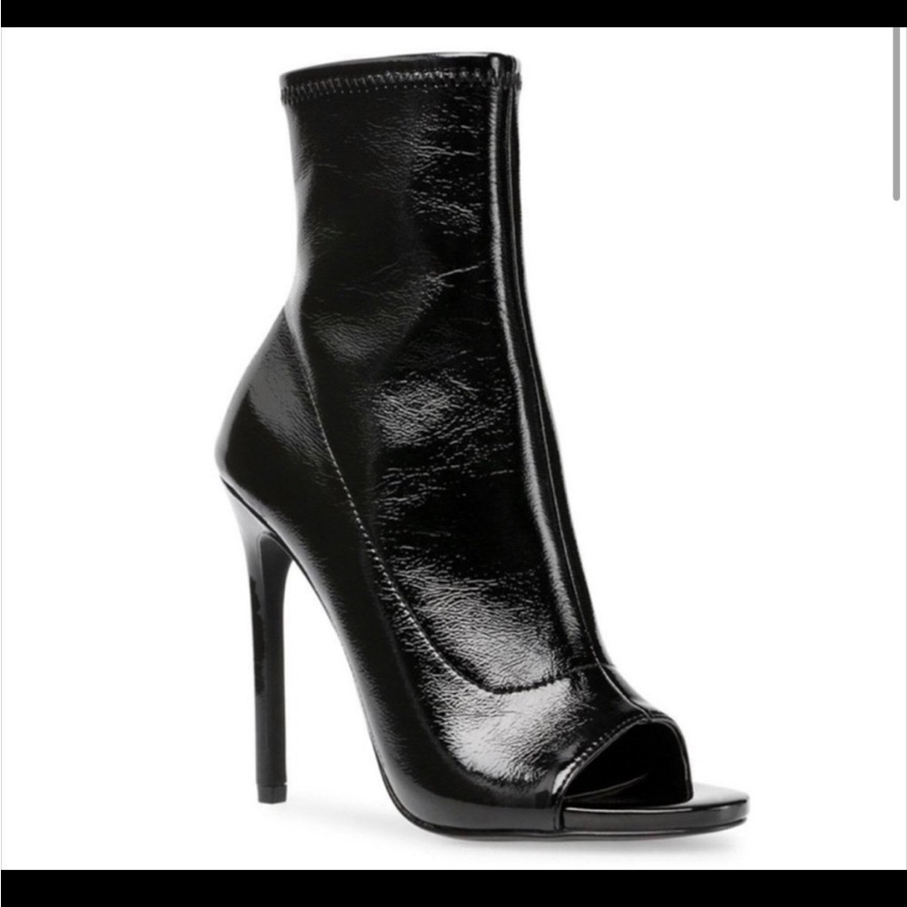 Steve Madden Elettra Black Pattent Heels Women’s Size 6.5